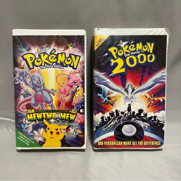 "Pokémon 1st‎ Movie & Movie 2000 Clamshell Lot - 2 Classic Films!" - Picture 1 of 3